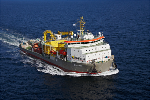 “NDEAVOR”和“NDURANCE”两艘铺缆船